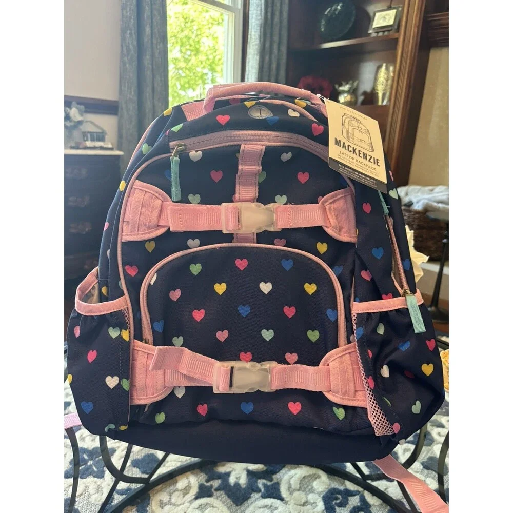 School Pottery barn Snoopy LARGE Backpack +UTENSILS Travel girl Heart Gift 🌈